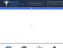 Tablet Screenshot of hancockchiro.com